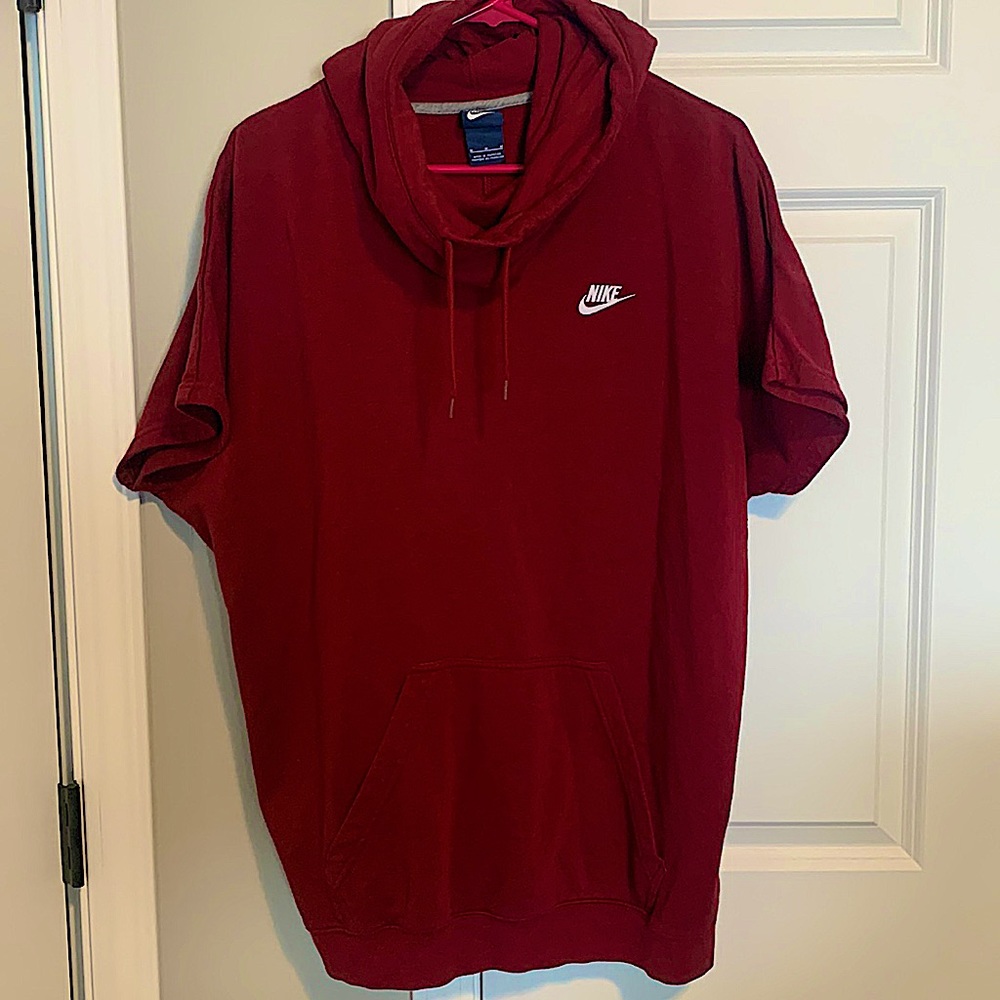 Nike Cowl Neck Short Sleeve Sweatshirt